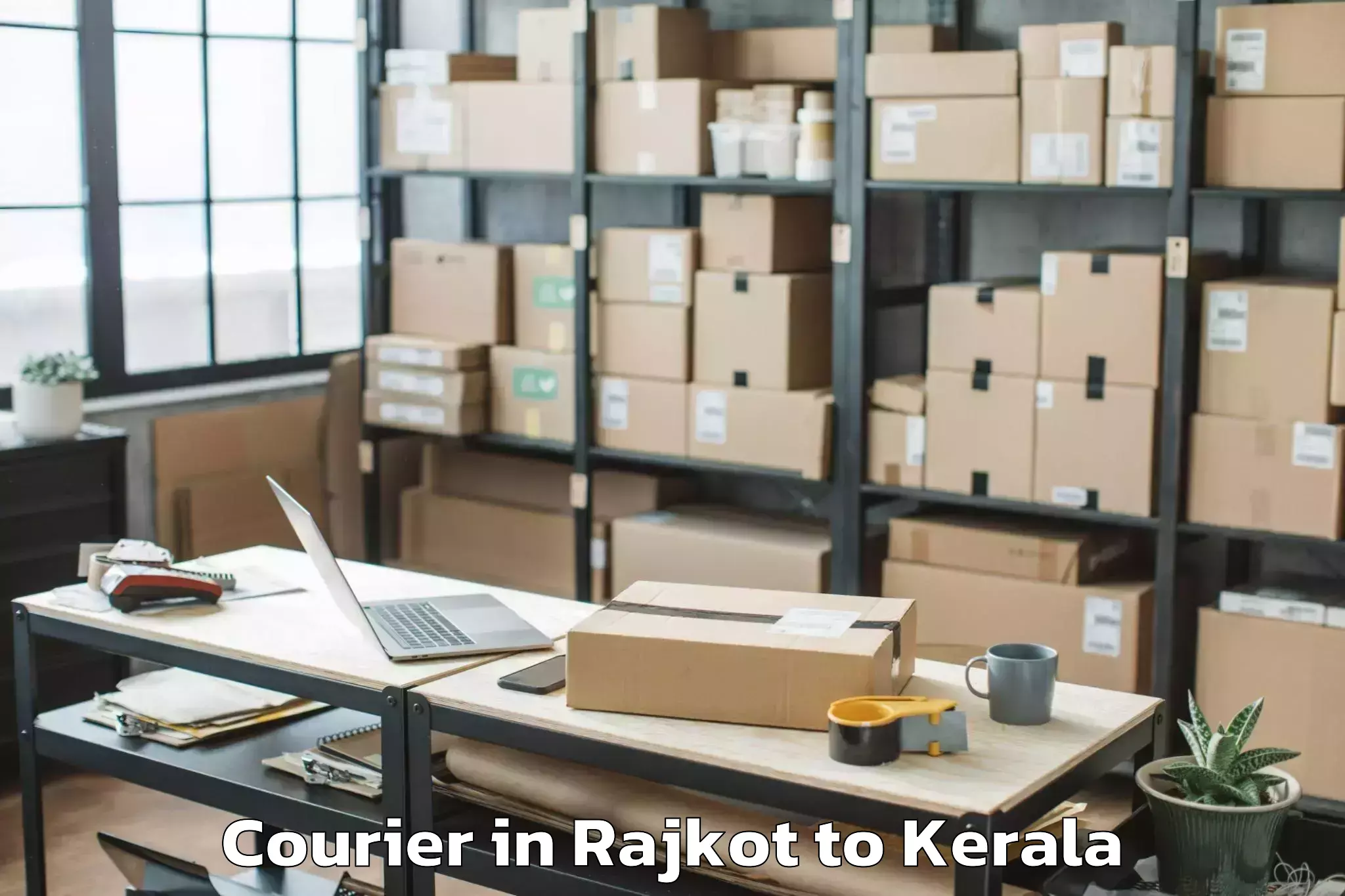 Efficient Rajkot to Kerala Kalamandalam Cheruthuru Courier